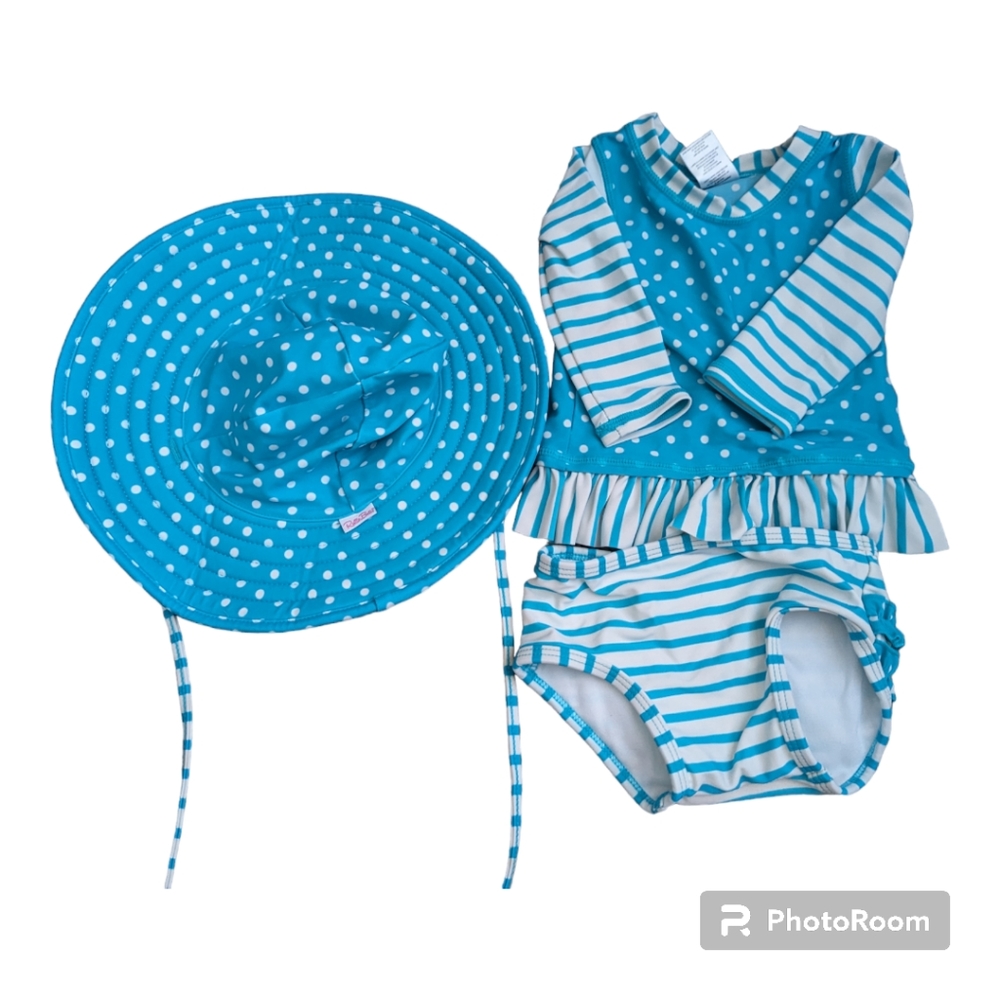 Ruffle Butts 3-piece set Size 6-12m